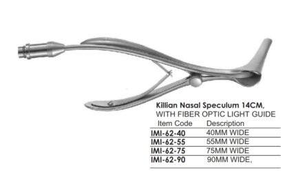 Killian Nasal Speculum 14CM, WITH FIBER OPTIC LIGHT GUIDE