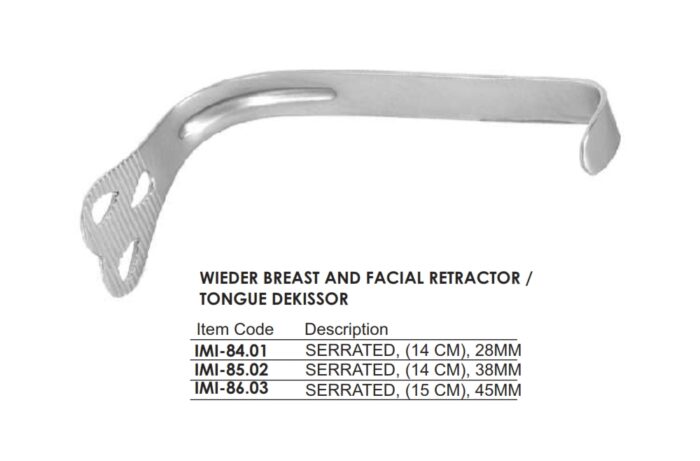WIEDER BREAST AND FACIAL RETRACTOR / TONGUE DEKISSOR