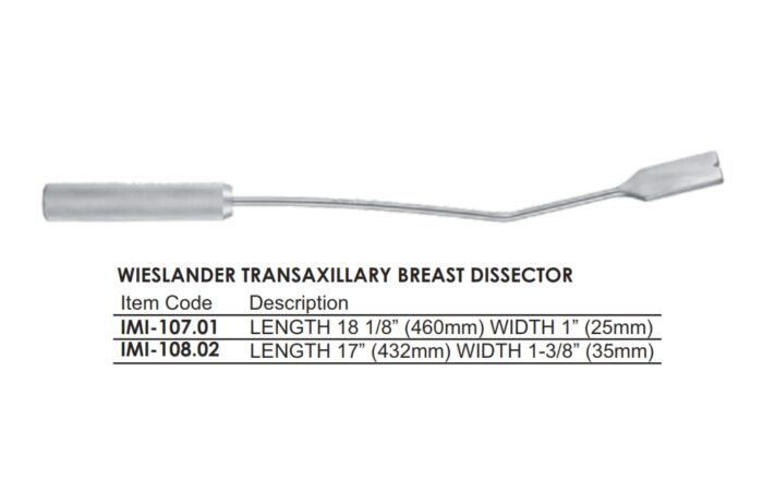 WIESLANDER TRANSAXILLARY BREAST DISSECTOR