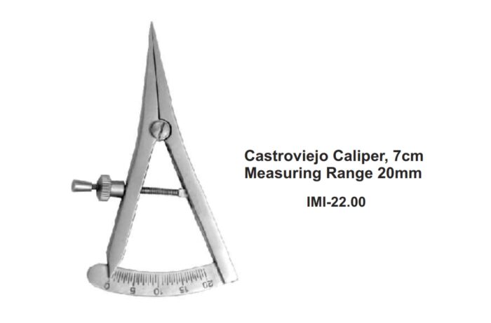 Castroviejo Caliper, 7cm Measuring Range 20mm