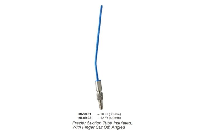 Frazier Suction Tube Insulated,  With Finger Cut Off, Angled
