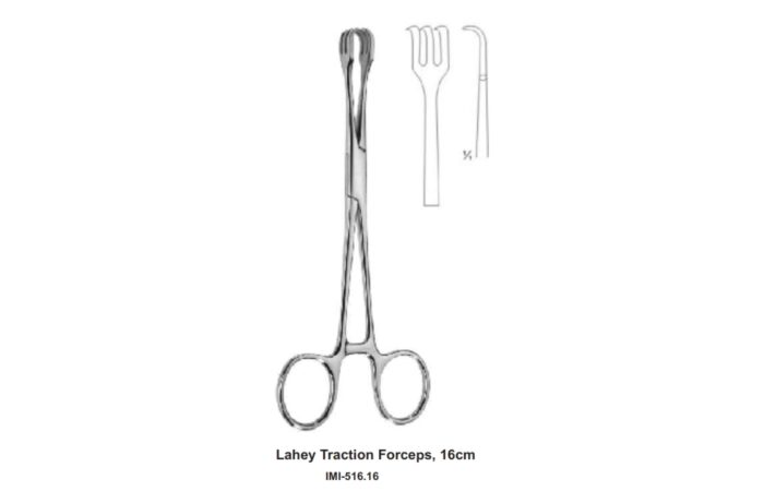 Lahey Traction Forceps, 16cm