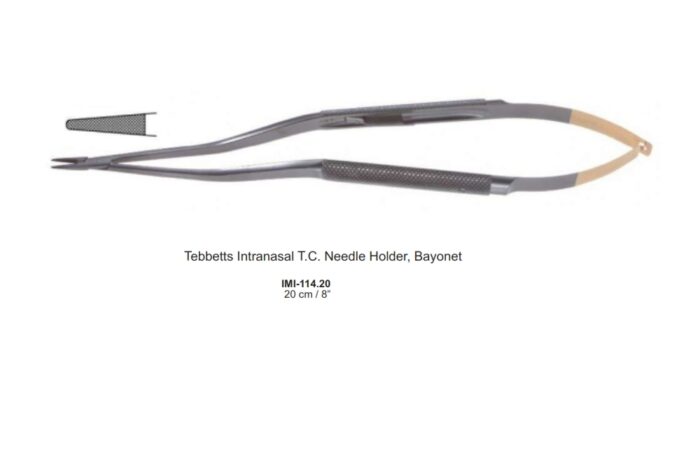 Tebbetts Intranasal T.C. Needle Holder, Bayonet