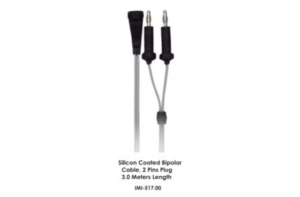 Silicon Coated Bipolar Cable, 2 Pins Plug 3.0 Meters Length
