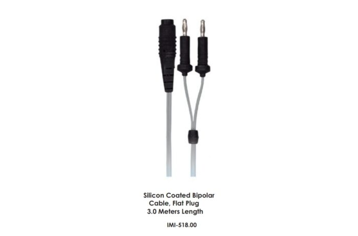 Silicon Coated Bipolar Cable, Flat Plug 3.0 Meters Length