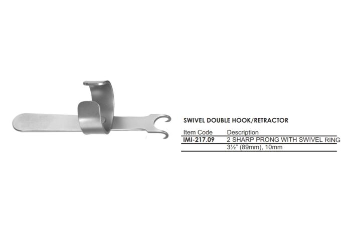 SWIVEL DOUBLE HOOK/RETRACTOR