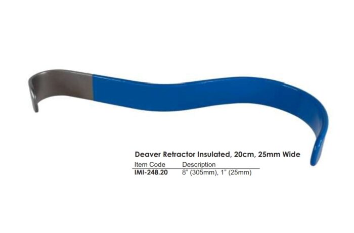Deaver Retractor Insulated, 20cm, 25mm Wide
