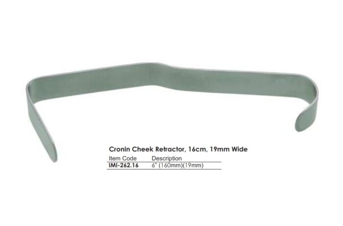 Cronin Cheek Retractor, 16cm, 19mm Wide