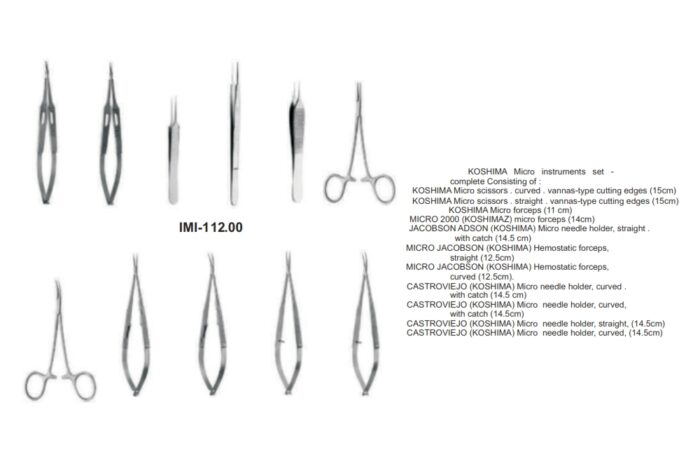 MICRO SURGERY INSTRUMENTS SET